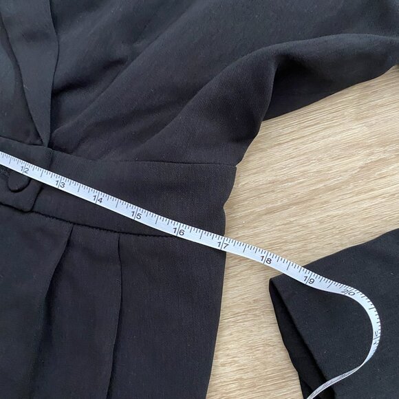 NWT City Chic Womens Aurelia Jumpsuit Long Sleeve Faux Wrap Black Plus Size M/18 - Picture 7 of 12